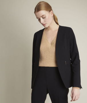 Picture of BEATRICE BLACK MICROFIBRE JACKET